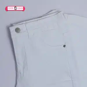 شلوار جین دمپا زنانه مدل ساده کد ۲۰۸۵ در دو رنگ سفید و مشکی با سایزبندی مختلف